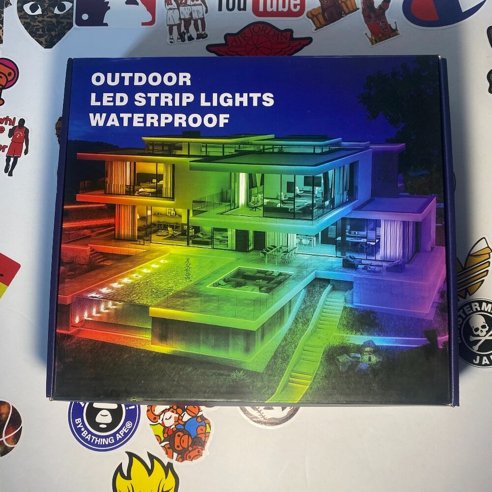 LETIANPAI 200 ft Outdoor LED Strip Lights Waterproof Outside, App & Remote